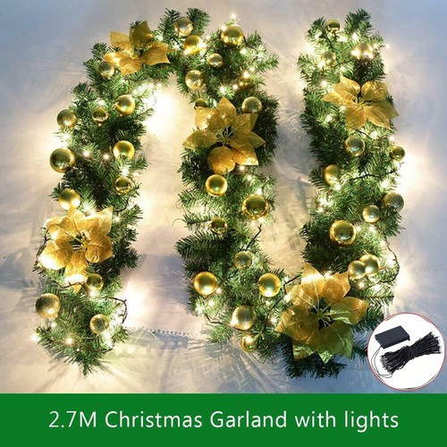 Artificial Christmas Tree with LED Lights Bushy Xmas Trees Pre Lit Decorations - Picture 20 of 20