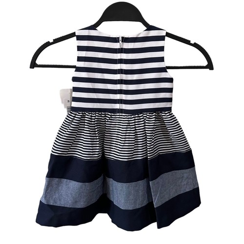Bonnie Jean exclusive Girl's Occasion Party Dress Sleeveless With Bow Tie - Picture 8 of 11