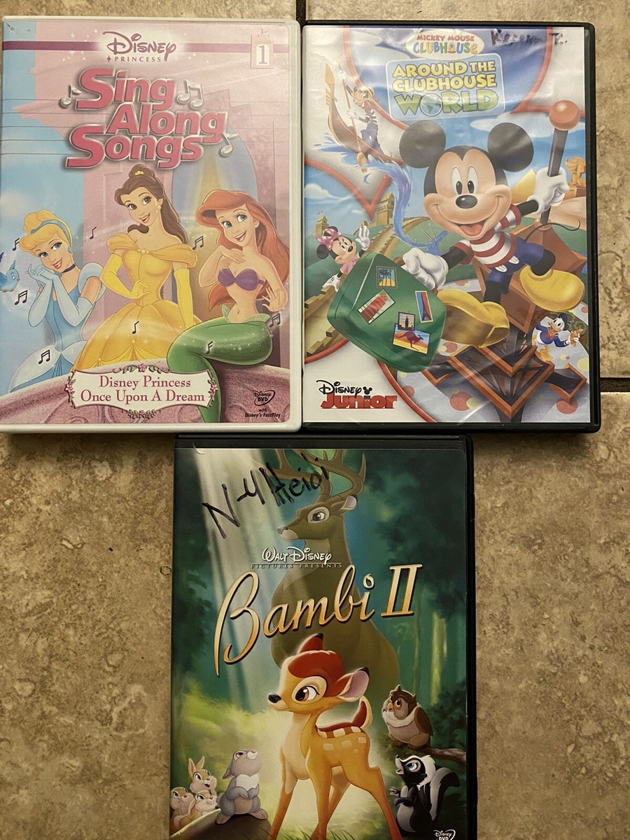 Disney 3 DVD Lot, Sing Along Songs Vol. 1, Mickey Mouse