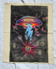Boston Self-Titled RARE Original Airbrush Canvas Wall Art 28" x 18" Waltonen '79