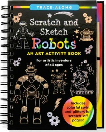 Scratch & Sketch Robots (Trace-Along) by Inc Peter Pauper Press: New