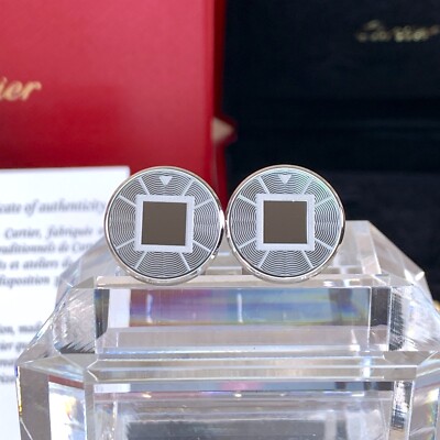 Cartier シルバー925 カフリンクス 専用ケース付き CROG000163 - サントス ドゥ カルティエ カフリンクス