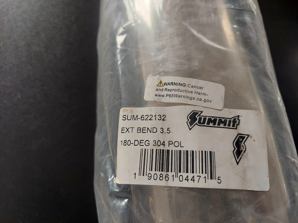 Summit Racing Polished Stainless Exhaust Tubing Bend SUM-622132 Foto 2 de 2