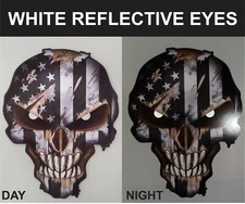 3x USA American Flag Skull Decal Sticker Car Truck Window Military Vehicle Vinyl