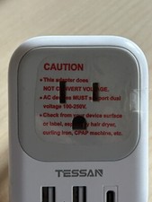 European Plug Adapter Travel Power Plug with 4 Outlets 3 USB Port to Spain Italy