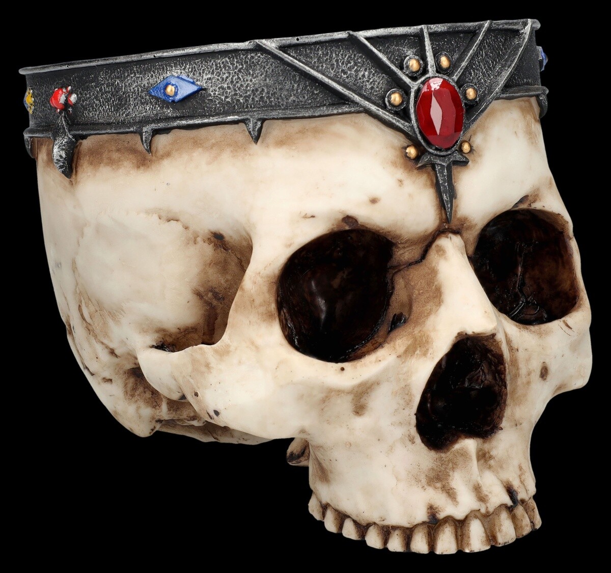 Skull Bowl Or Flower Pot - Skull King - Royal Skull