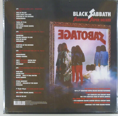 ブラック・サバス / Sabotage ４ＣＤボックスセット SABOTAGE: SUPER DELUXE EDITION (4CD) | Rhino Official Store
