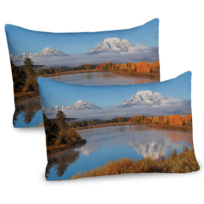 Grand Teton Oxbow Biegung 2 Teiliges Kissenbezugs Set 40x80cm