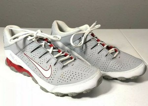 nike reax gray and red