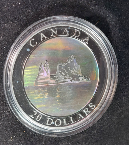 2004 $20 Canada 1 oz. SILVER Iceberg - Natural Wonders Hologram Coin - Picture 2 of 9