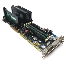 TEXAS MICRO 25527 Single Board Computer Intel P2 266MHz 2x Slot 1 64MB PICMG 1.0