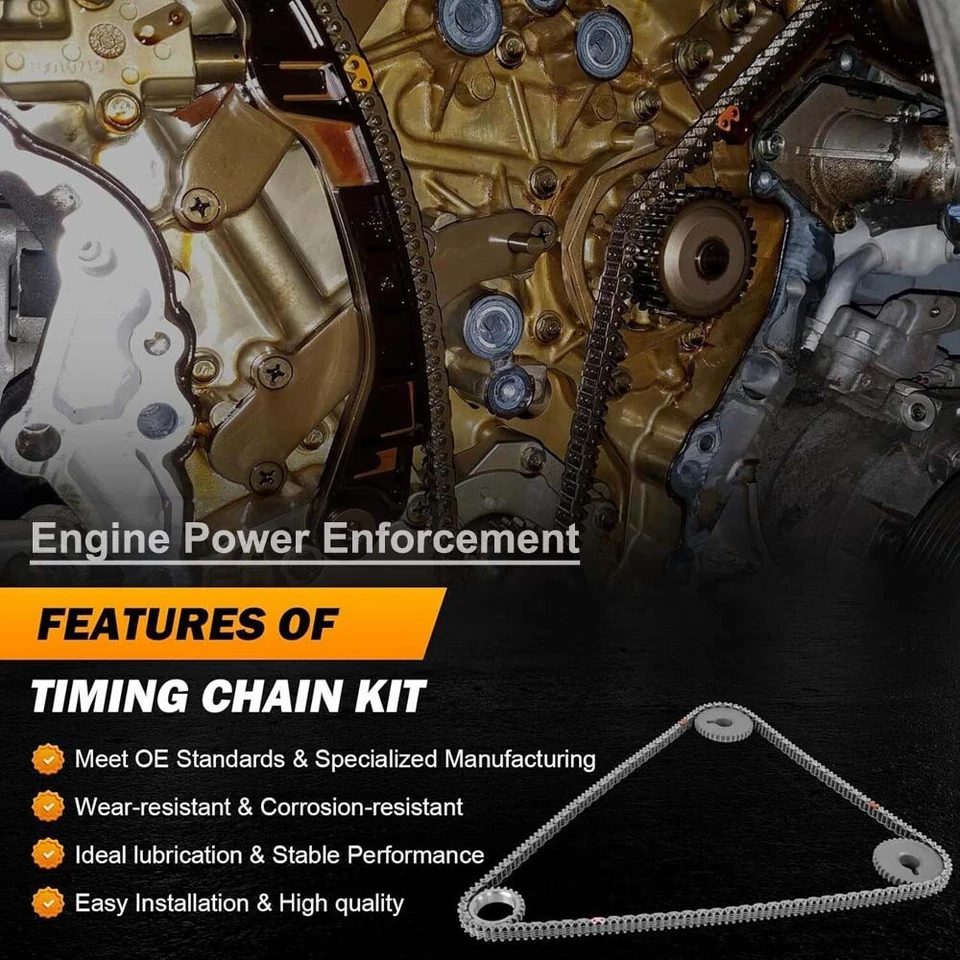 Kit de cadena de distribución 13028JK20A para Infiniti Nissan 370Z QX70 G37 M37 Q60 2008-2014 Foto 2 de 4