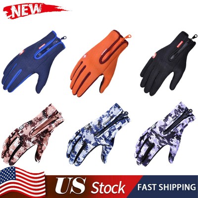 Men Women Windproof Touch Screen Warm Winter Gloves for Cold Weather Waterproof