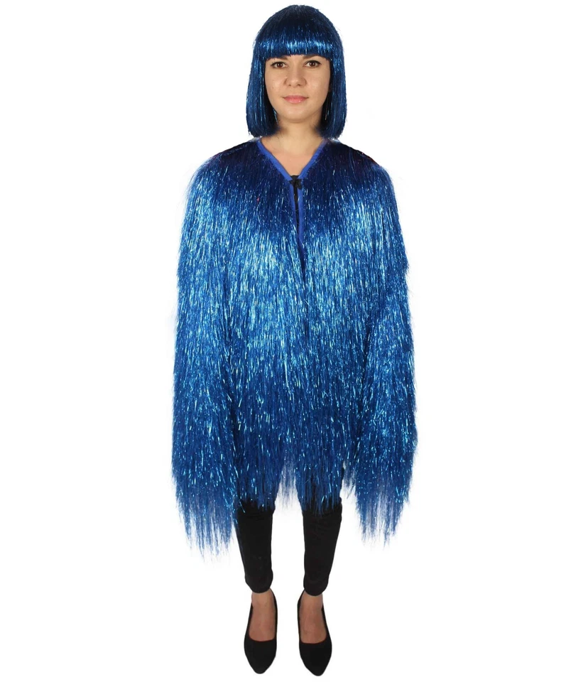 HPO Unisex Festival Carnival Thin Tinsel Jacket with Loose Fit, HC-1823TTN - Image 4 of 4