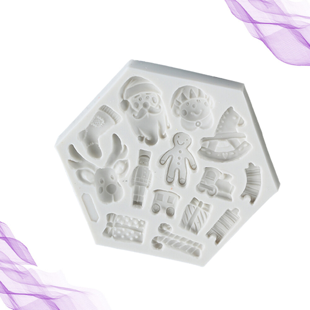 Christmas Cake Mold Fondant Chocolate Molds Reusable Baking Cups Cupcake Liners