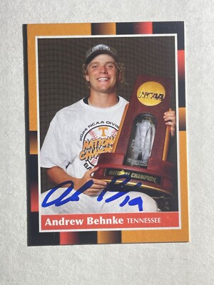 Tennessee Volunteers ANDREW BEHNKE Signed Card