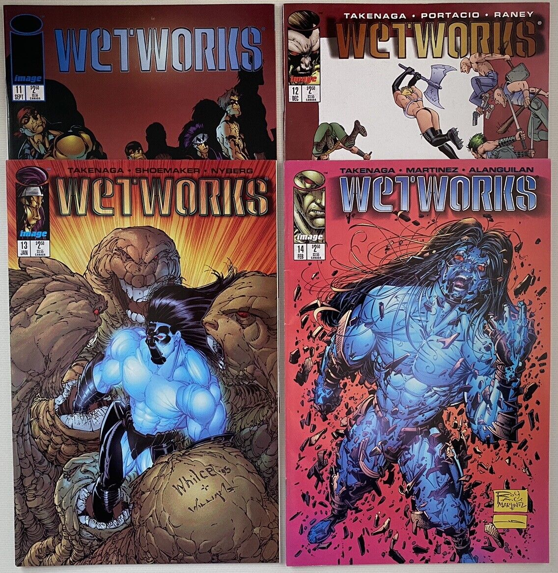 Wetworks #11, 12, 13, 14  ~ Image Comics 1995/1996~ 4 Books