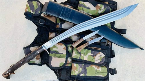 Hand Forged Kukri -21" Traditional Sirupate 3 Fuller Khukuri - Handmade In Nepal
