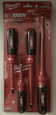 Milwaukee 1000V Insulated Screwdriver 4Pcs. 48-22-2204 with Rollup Case
