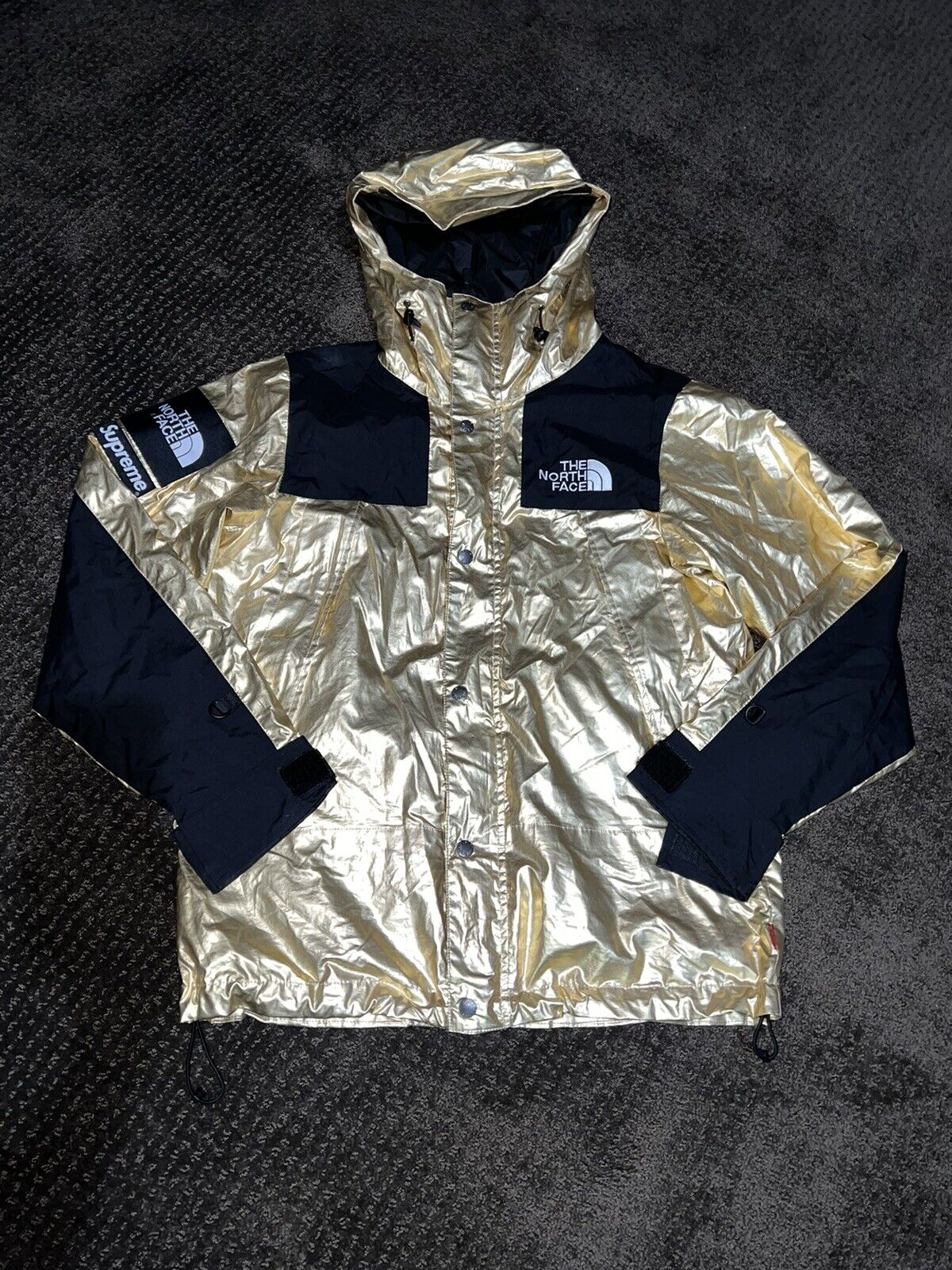 Supreme x The North Face Metallic Mountain Parka 'Silver' | Men's Size S