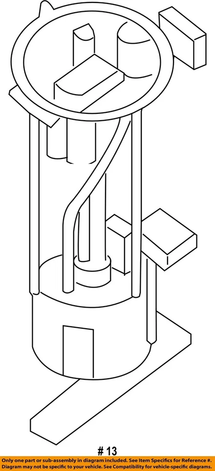 2012 2013 2014 2015 2016 Nissan NV3500 OEM Fuel Pump 5.6 RWD - Image 4 of 4