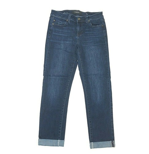 Liverpool The Slim Boyfriend Skinny Womans Size 27 Stretch Cuffed Dark  Jeans | eBay
