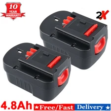 2pack 14.4V Replacement for BLACK DECKER Battery HPB14 FIRESTORM 499936-34 A14