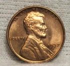 1937S uncirculated lincoln penny