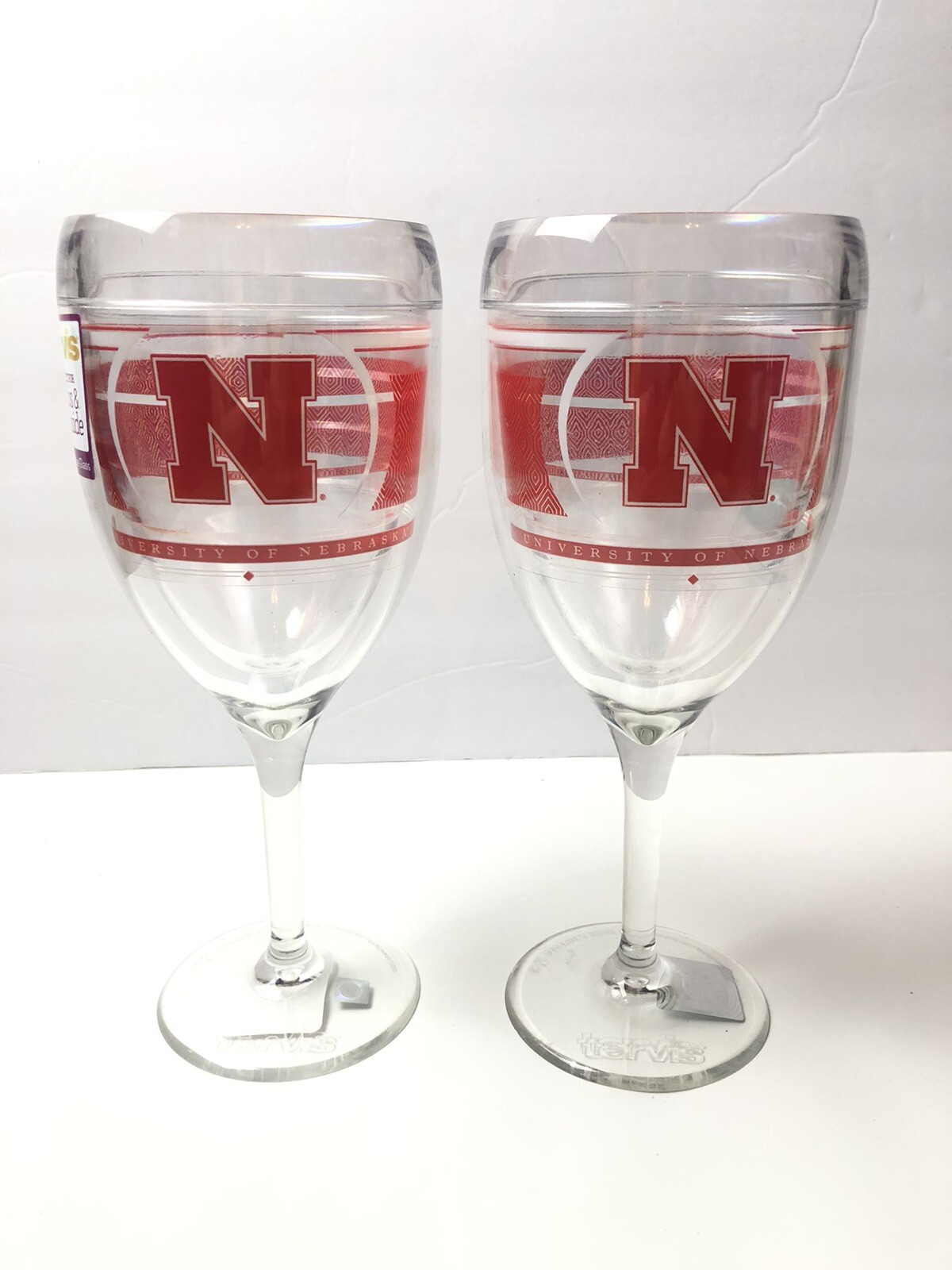 University of Nebraska Tervis Tumbler Wine Glass Set of 2 eBay