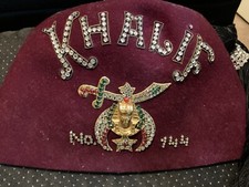 Vintage Masonic Shriner Fez Hat