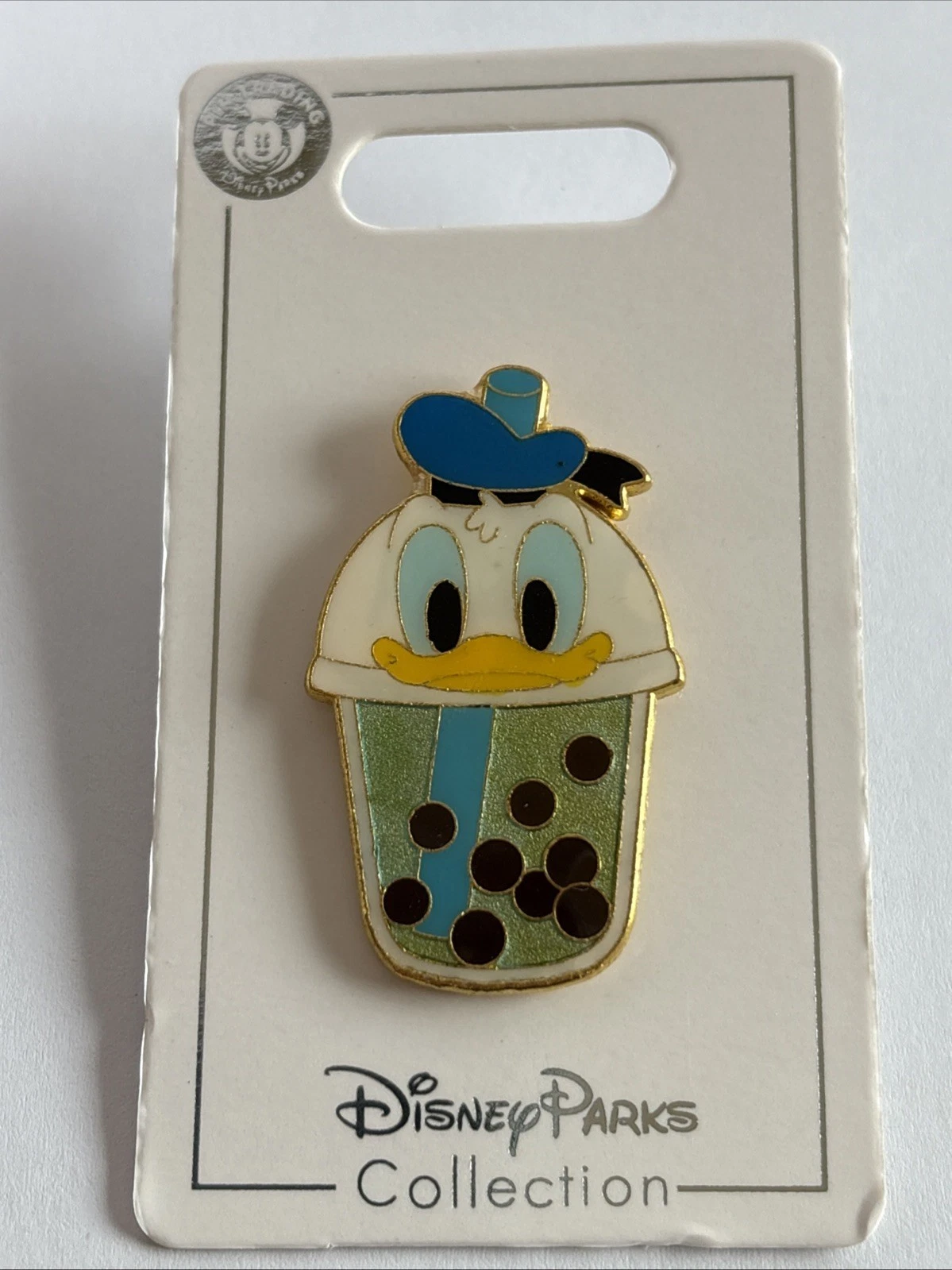 Disney Pin Donald Boba Bubble Milk Tea sipper cup drink 2021