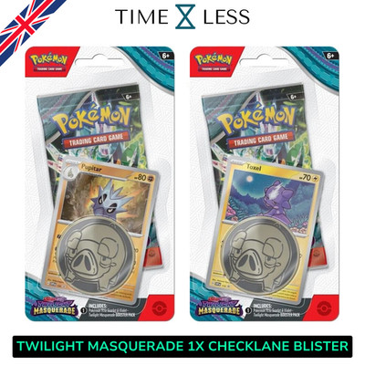 Pokemon Crepuscolo Mascherato 1X TWILIGHT MASQUERADE CHECKLANE BLISTER Promo Tcg