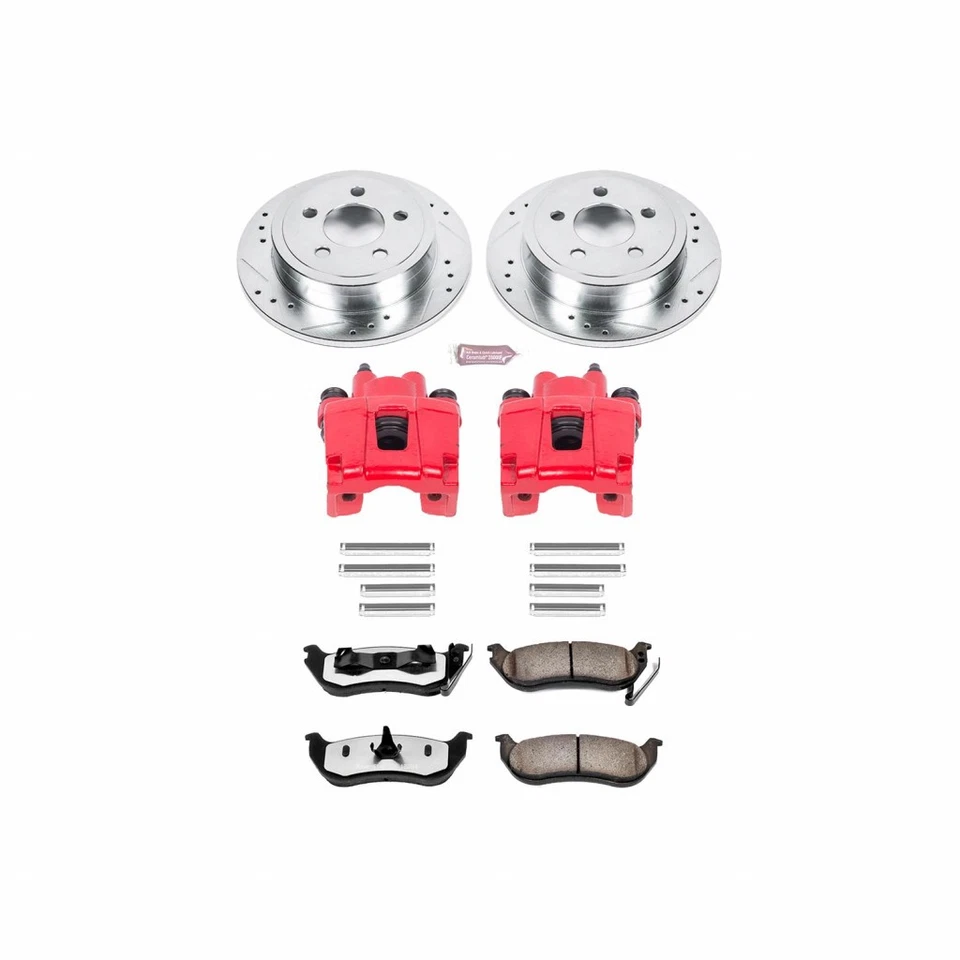 Power Stop Brake Kit For Jeep Liberty 2003-2007 Rear Z36 Truck & Tow w/ Calipers Foto 2 de 4