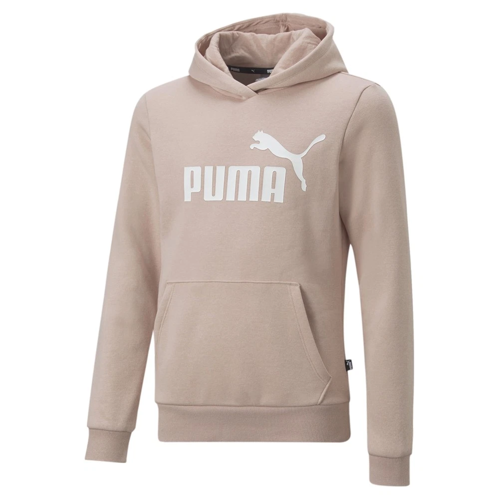 Felpa con cappuccio pullover PUMA Ess logo ragazza rosa casual capospalla 58703147
