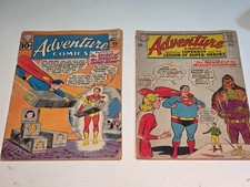Vintage 1960's Adventure Comics #290 #330 First Appearance Of Sunboy - VERY Good