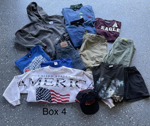 Mens Mixed Clothing Lot Assorted Sizes 13 Piece Pants Sweatshirt Tees