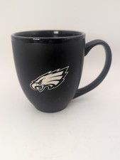 Philadelphia Eagles Laser Etched Black 15 oz Coffee Mug Cup NWOT NFL Football