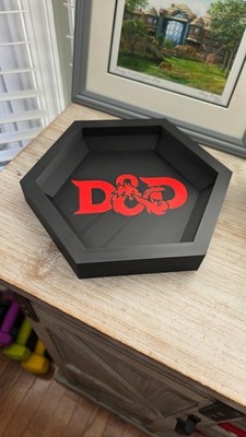 Sechseckige Würfelablage für DnD Tabletop RPG Würfelroller Gaming Zubehör