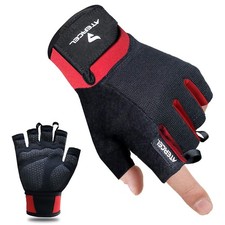 Workout Gloves for Men Women - Weight Lifting, Gym, Breathable, Size L