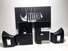 Bushwacker Front & Rear Black Corner Trail Body Armor 97-06 Jeep TJ Wrangler 4PC