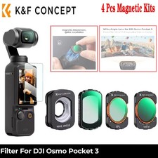 K F Concept Wide Angle Lens 3 Pack Effect Filter Set for DJI Osmo Pocket 3