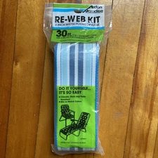 Arden Paradise Re-Web Kit 3”x30’ Polypropylene White Blue New