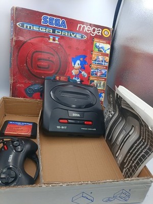 Sega Mega Drive II 2 Konsole mit 2 Controllern Power Pack & Kabel in Box PAL UK