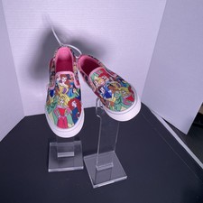 Disney Princess Slip-on Shoes Sneakers Youth Kids Sz 1 New With Tags Girls