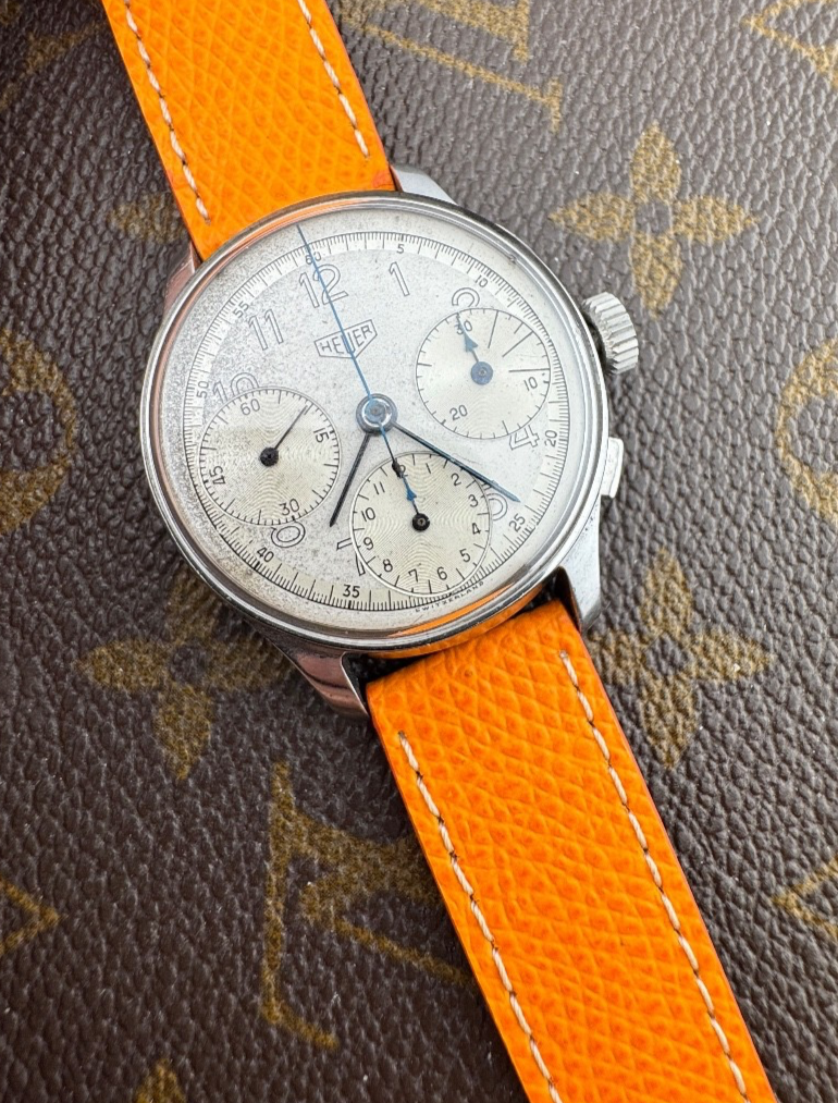 Heuer Chronograph Caliber Valjoux 71 Stainless Steel Switzerland