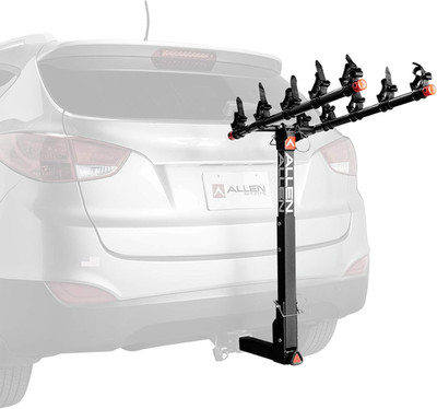 Sports Deluxe 5-Bike Hitch Rack - Quick Install, Model 1550RR, Black