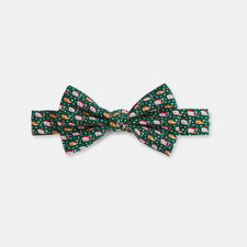 NWT MSRP 45 Vineyard Vines Silk Boys Charleston Green Santa's Helper Bow Tie