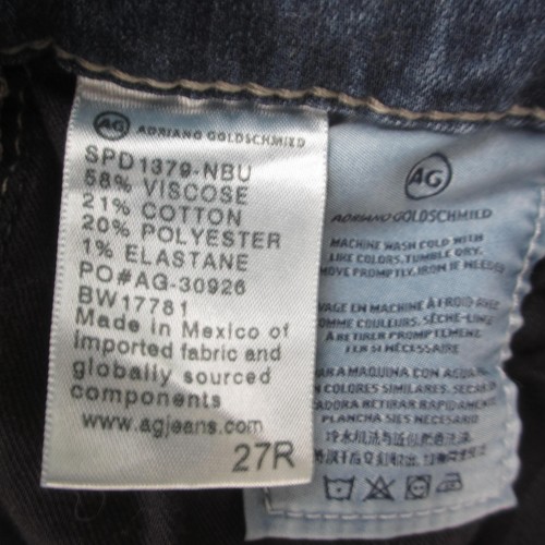 AG Adriano Goldschmied Jeans Womens 27 Blue The Farrah Skinny High Rise Stretch - Picture 11 of 12