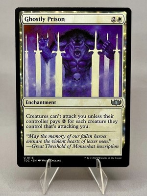 Ghostly Prison TDC #116 - MTG Commander: Tarkir: Dragonstorm Near Mint