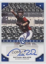 2015 Leaf Perfect Game National Showcase Blue 22/30 Nathan Walker Auto 0c6